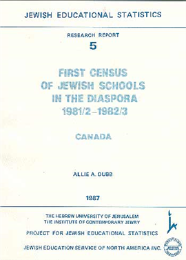 >Jewish Educational Statistics Research Report 5
