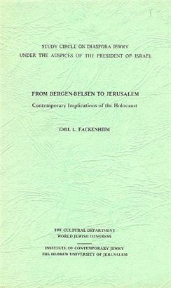 From Bergen-Belsen to Jerusalem