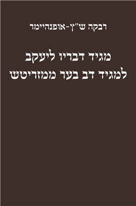 >מגיד דבריו ליעקב
