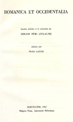 >Romanica et Occidentalia