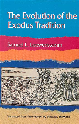 >The Evolution of the Exodus Tradition